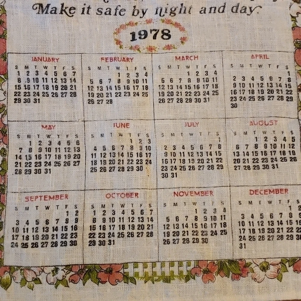 Vintage 1978 linen